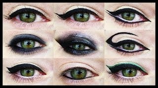 12 EYELINER TUTORIALS ★ For all Eye Shapes [upl. by Jamel]