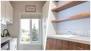 75 Laundry Room With White Backsplash And Beige Countertops Design Ideas Youll Love ♡ [upl. by Jesselyn]