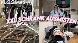 XXL KLEIDERSCHRANK AUSMISTEN  Vlogmas 8  Hannah Theresa [upl. by Adama]