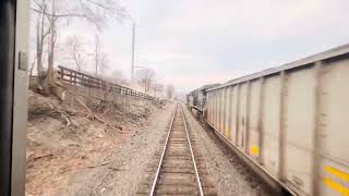 Rounding World Famous Horseshoe Curve Aboard Amtrak’s Pennsylvanian Altoona to Cresson PA [upl. by Sedda984]