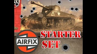 Airfix starter set A68221 SHERMAN FIREFLY TRIBUTE BUILD [upl. by Elysee]