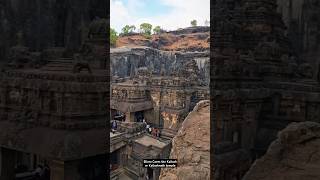 1000 years old architecture Ellora Caves the Kailash or Kailashnath Temple unescoworldheritagesite [upl. by Laeria]