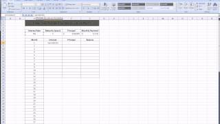 Excel  Mortgage Amortization [upl. by Yssak]