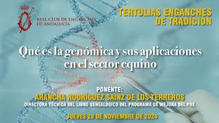 Qué es la genómica y sus aplicaciones en el sector equino  Tertulia 30 Noviembre [upl. by Nehgaem]