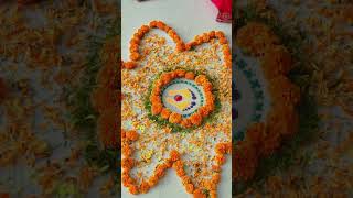 diwali diwalispecial rangoli ytshorts youtubeshorts homedecor rangoliart [upl. by Ecissej]