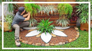 💚 DIY  DECORAÇÃO DE JARDIM 31  PAISAGISMO CRIATIVO COM PEDRAS [upl. by Erdnoed]