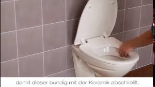 Pressalit Montage eines Calmo Delight Norden Sign T Soft WCSitzes von unten [upl. by Hsital]