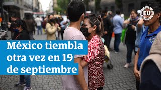 México registra nuevo sismo en 19 de septiembre [upl. by Acir]