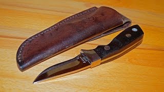 Custom Hunter Knives Ferenc Tumpek DNC kleines handgemachtes Jagdmesser Ungarn Hungaria [upl. by Jemmy]