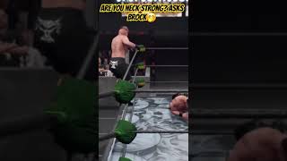 Brocks not sure Roderick is neck strong amp wants to check 😅 wwe2k24 gaming [upl. by Haimehen]