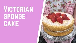 HOW TO MAKE Victorian Sponge Cake  Mary Berry  Bake with me [upl. by Akenehs]