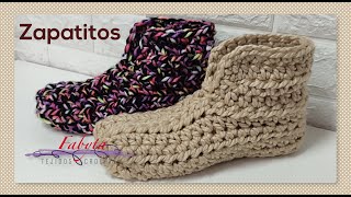 Zapatitos faciles en crochet ideal si sos principiante [upl. by Auguste563]