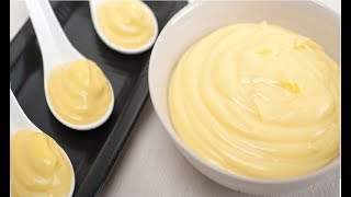 Perfect pastry cream  no lumps secret  shiny  quick recipe [upl. by Haerb]