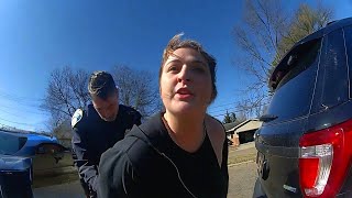 When Dumb Karens Face Arrest for Obstructing Police in Ohio  Police Bodycam Arrest Karen [upl. by Deer464]