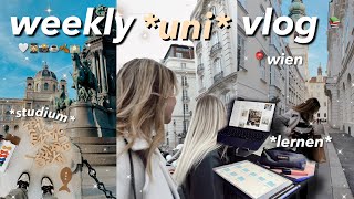 uni vlog week in my life 👩🏼‍🎓 lernen studium wien [upl. by Lecram]