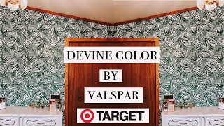 HOW TO APPLY PEEL amp STICK WALLPAPER  DEVINE COLOR BY VALSPAR [upl. by Eserahs311]