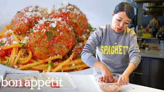 I Made 65 Meatballs To Create The Perfect Recipe  Bon Appétit [upl. by Esirtal]