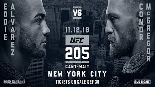 Conor McGregor and Eddie Alvarez Fire Away During UFC 205 Media Call [upl. by Lemak]