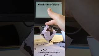 Octahedron Origami world spin origami mapprojection map [upl. by Monica]