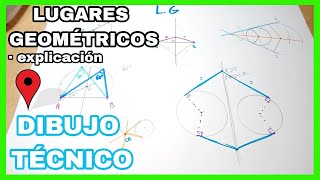 Una clase rápida🏃 sobre LUGARES GEOMÉTRICOS🥏🏹🎯 dibujo técnico [upl. by Nida]