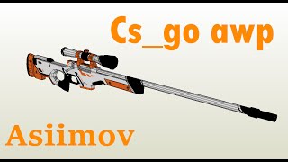 quothow toquot Make your own cs go awp asiimov papercraft quotdownloadquot [upl. by Remliw]