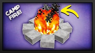 Minecraft  How To Make A Campfire [upl. by Maiah412]