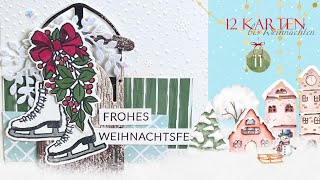 🎄12 Karten bis Weihnachten 2024  🤶 Folge 1111  Schlittenfahrt 🛷☃️🎄 [upl. by Jacinda]