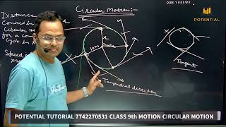 POTENTIAL TUTORIAL Class 9th Physics Circular Motion [upl. by Mumford]