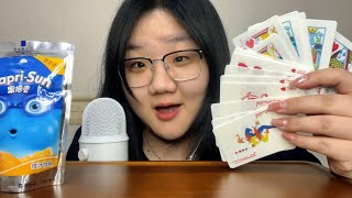 ASMR  Eating Edible Cards 🤡 [upl. by Dalli38]