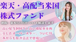 【楽天高配当米国株式ファンド】通称：楽天SCHDについて解説します！楽天 SCHD [upl. by Phippen238]