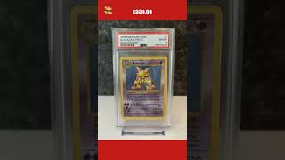 Shadowless Alakazam Holo  PSA 8  1102  Base Set  1999 Graded Pokemon Card [upl. by Janenna911]