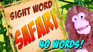 KINDERGARTEN SIGHT WORDS  40 sight words preprimer list [upl. by Doe844]