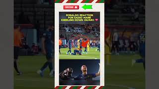 Ronaldo reaction for sadio mane kneeling down sujud football islam youtubeshorts [upl. by Yttocs864]