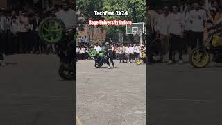 Day 2  Bike stunt techfest sageuniversityindore bikelover bike bikestunt bikestunts [upl. by Guss]