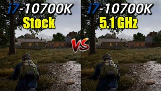 i710700K Stock vs OC 51GHz  Test in 10 Games [upl. by Samale]