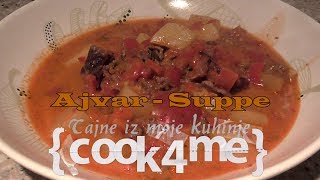 scharfe Ajvar  Suppe  cook4me Krups [upl. by Nilok]