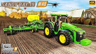 Buyng NEW Seeder amp Sowing Canola Making Hay Bales ⭐ Sandy Bay 19 48 ⭐ FS19 4K TimeLapse [upl. by Bainbrudge]