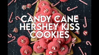 Candy Cane Hershey Kiss Cookies [upl. by Eiznikcm]