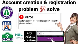 How to fix system cannot process the request currently please try later problem solve Haniyas tech [upl. by Hiltner211]