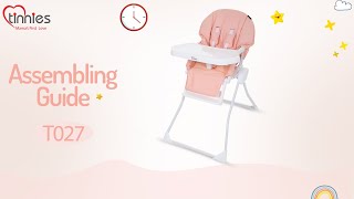 Tinnies Baby High Chair  T027013  Feeding Chairs [upl. by Yablon656]