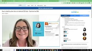 How to identify action items in technical SEO data  Overtime live QampA [upl. by Cappella]