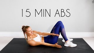 15 MIN TOTAL COREAB WORKOUT At Home No Equipment [upl. by Ainivad]