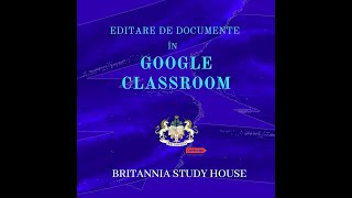 Editare documente în Google Classroom [upl. by Johathan30]