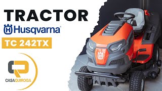 HUSQVARNA TC 242TX  Tractor cortacésped [upl. by Schoenfelder]