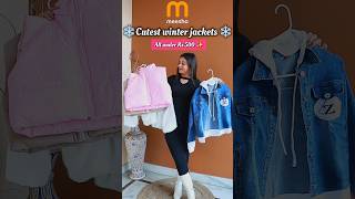 meesho cute winter jackets haul under Rs 500  meesho winter wear haul meeshohaul winter shorts [upl. by Puna]