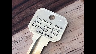 should you order custom coined or incised keys for your locksmith business [upl. by Whyte]