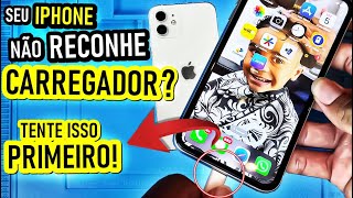 Seu iPhone não quer reconhece carregador TENTE ISSO PRIMEIRO antes de tudo [upl. by Nyladgam499]