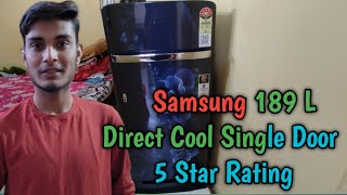 SAMSUNG 189 L Direct Cool Single Door 5 Star Refrigerator with Base Drawer with Digital Inverter [upl. by Egas]