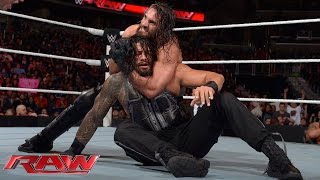 Roman Reigns vs Seth Rollins Raw December 29 2014 [upl. by Ahtenek]