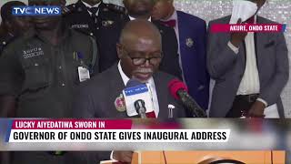 Governor Aiyedatiwa Gives First Speech as Ondo Governor [upl. by Flosser633]